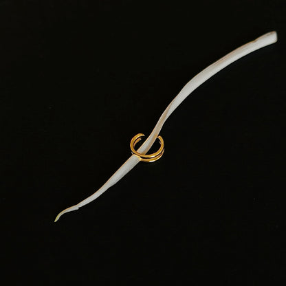 Gold-plated 925 sterling silver Duo-Line Minimalist Ear Cuff
