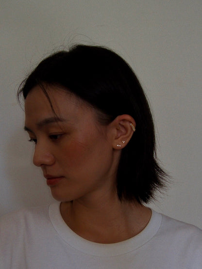 Marquise Curve Flatback Earring