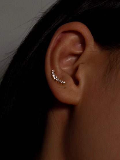 Crescent Flatback Earring