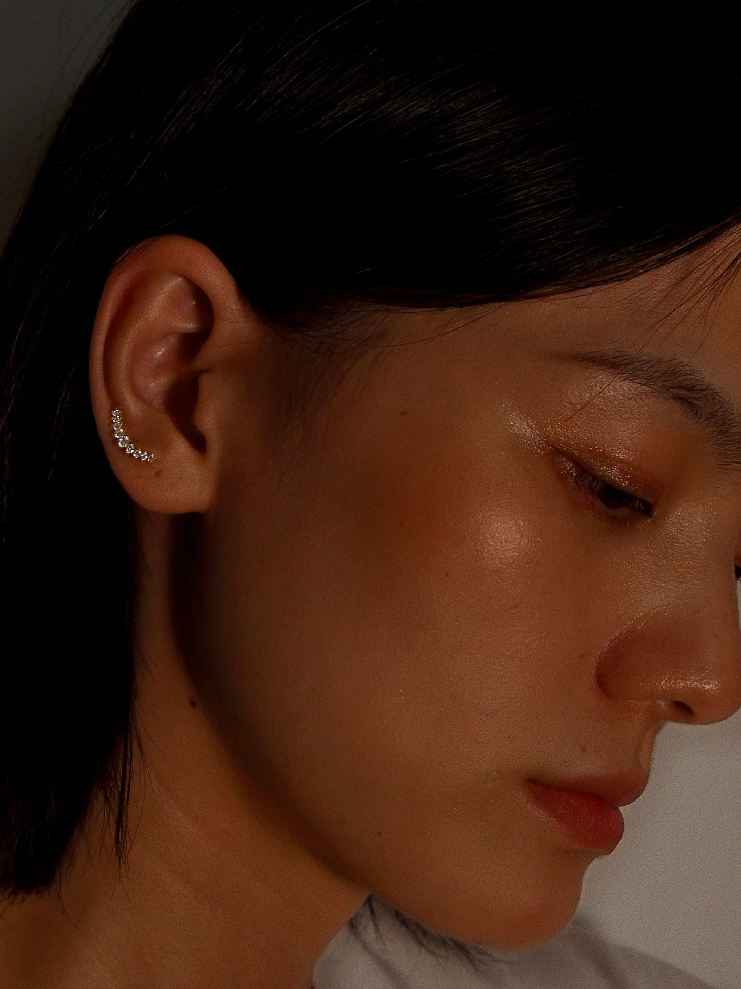 Crescent Flatback Earring