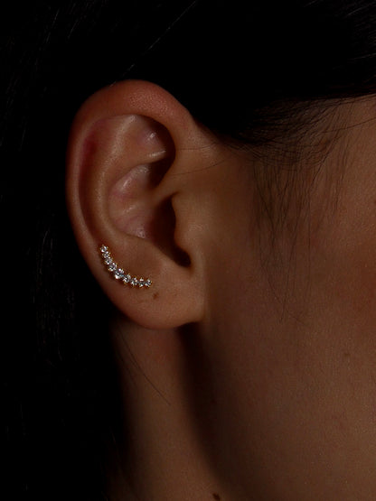 Crescent Flatback Earring