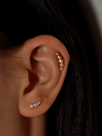 Star Cluster Flatback Earring