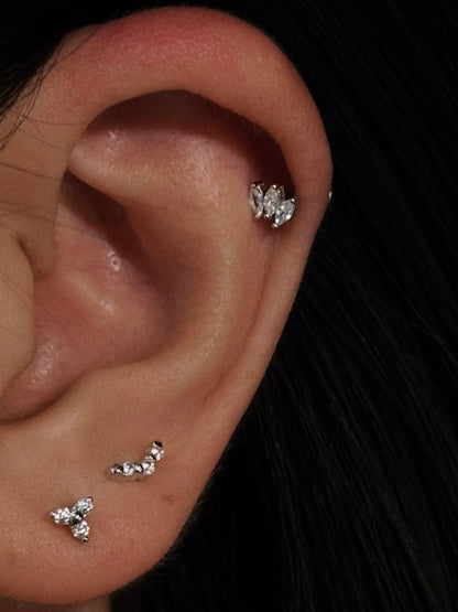 Curve Flatback Earring