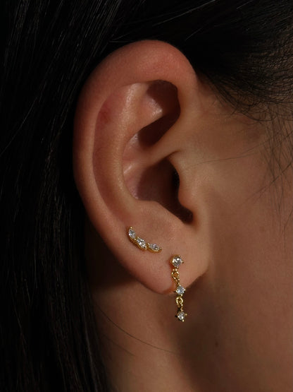 Trio Dangle Flatback Earring