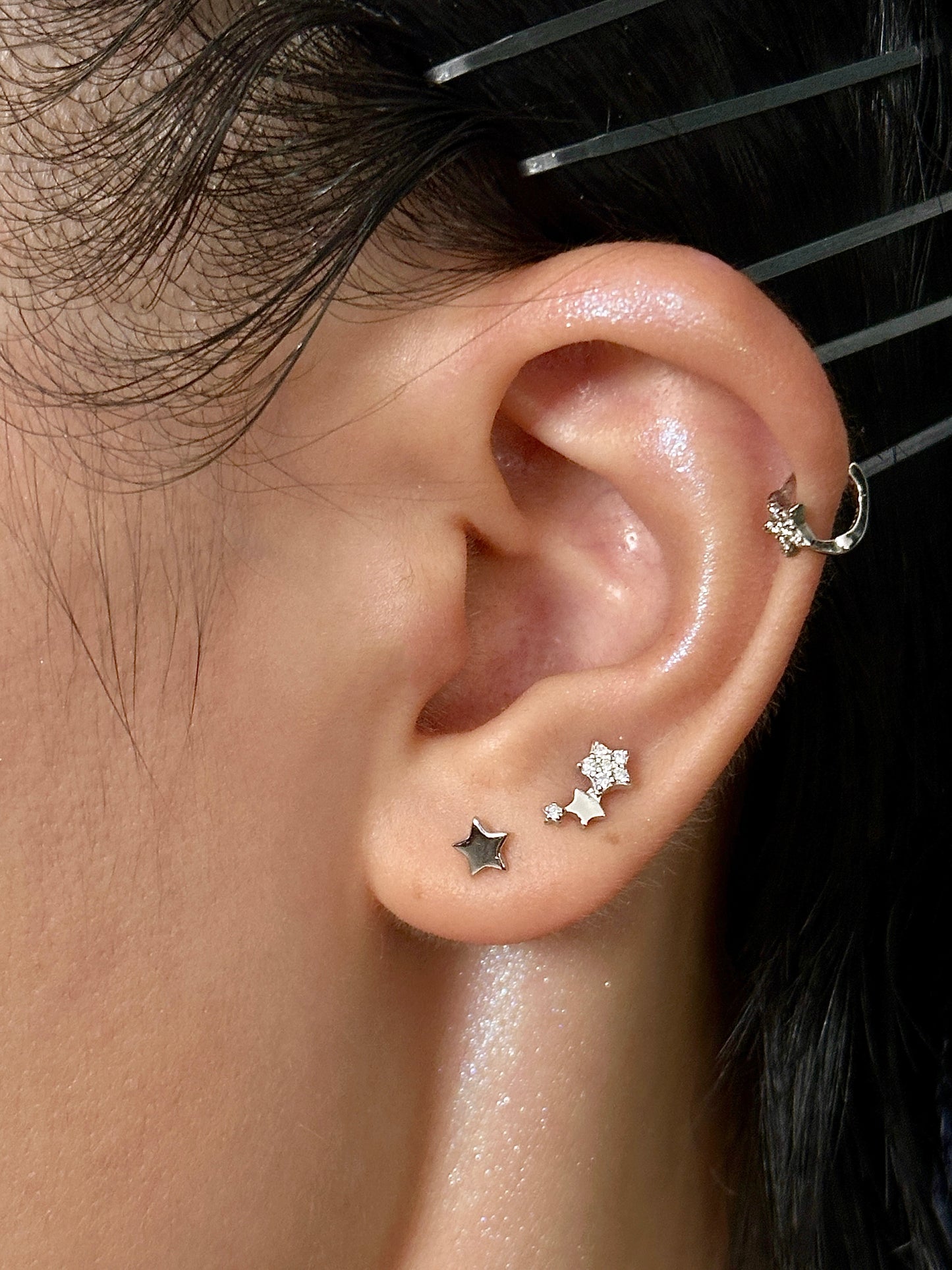 Gold-plated 925 sterling silver Wish Upon a Star Clicker