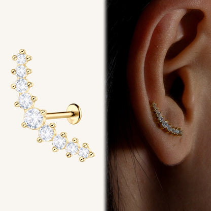 Crescent Flatback Earring