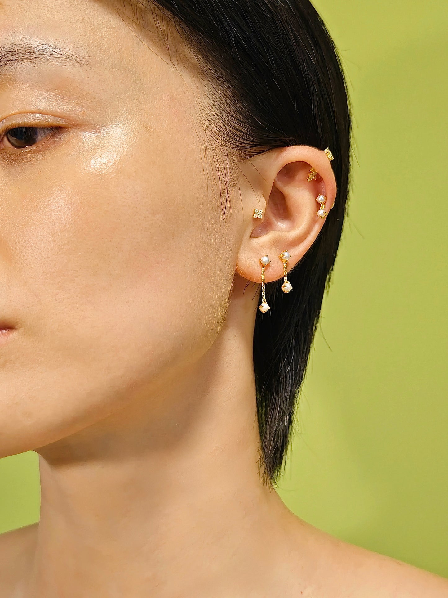 Pearl Drop Flatback Earring