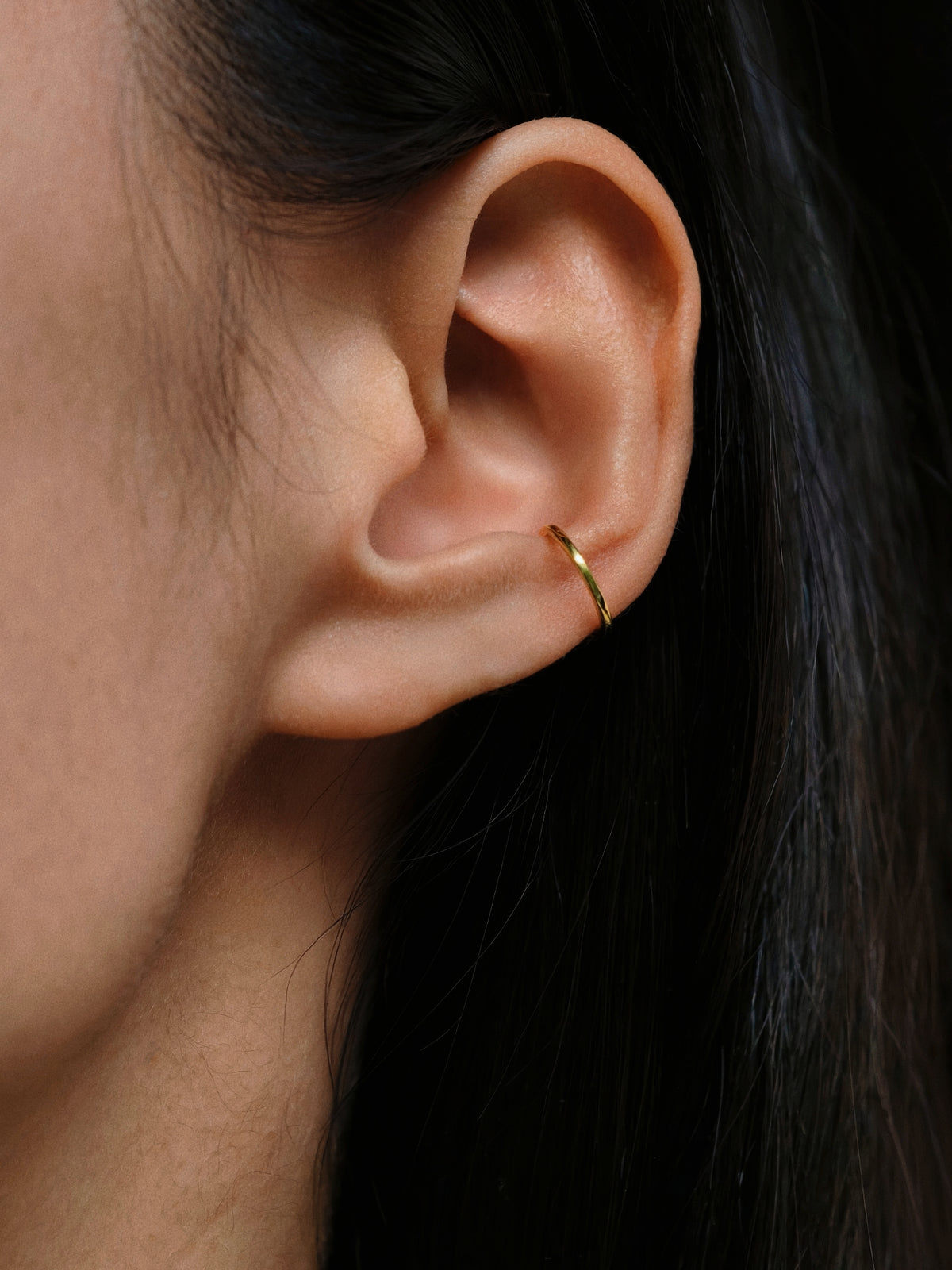 Gold-plated 925 sterling silver Single / Double / Triple Layer Hoop Earrings