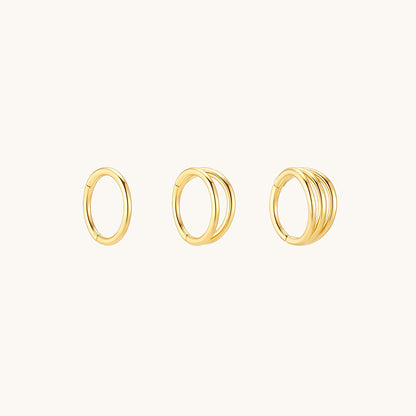 Single / Double / Triple Layer Hoop Earrings