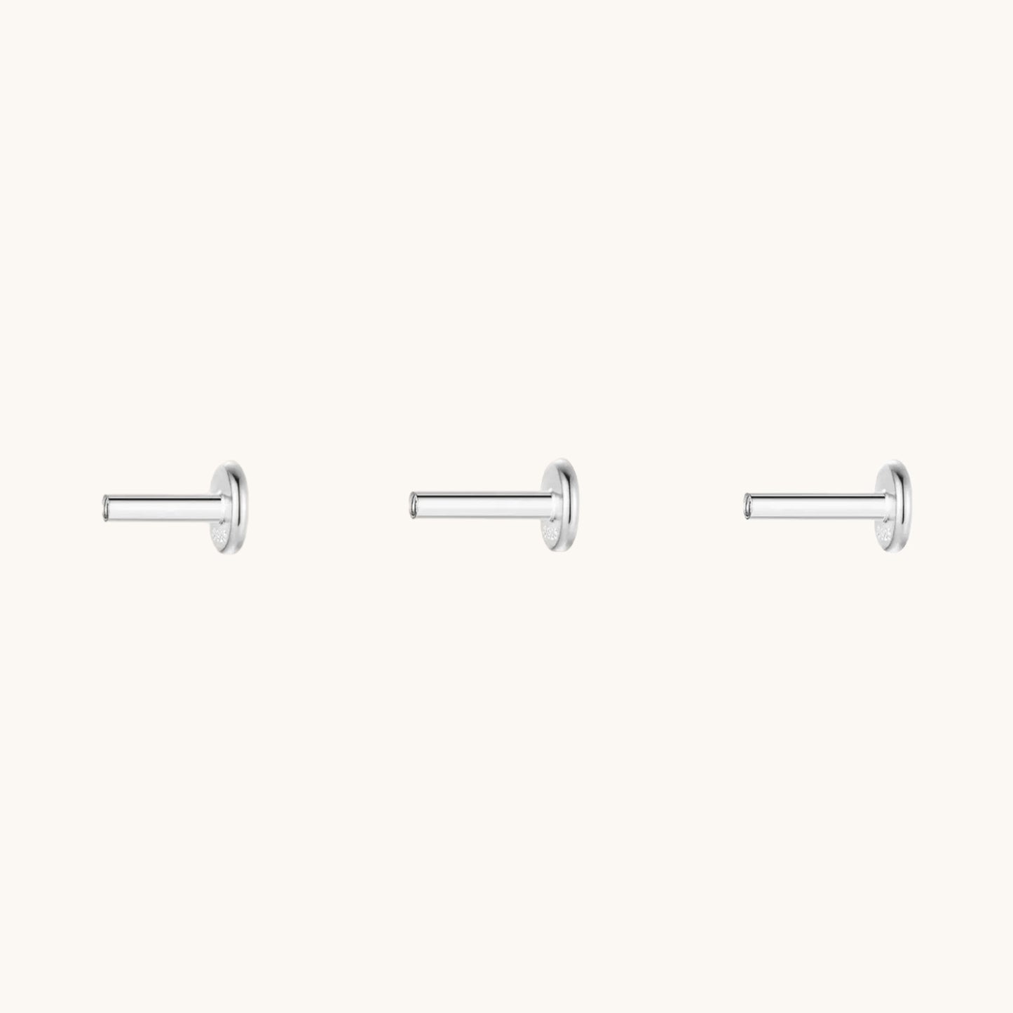 Gold-plated 925 sterling silver Solid 925 Flatback Backing Silver