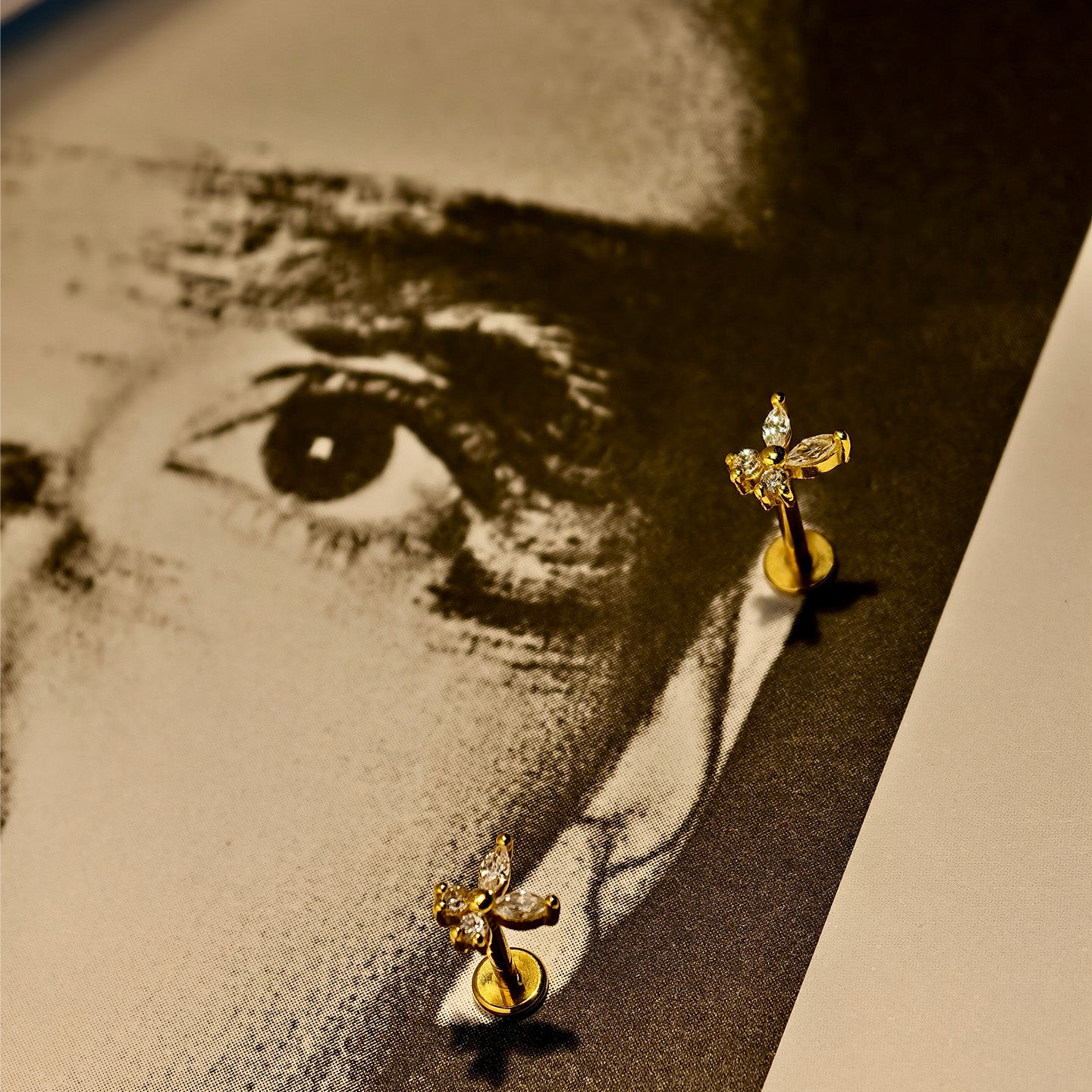 Butterfly Flatback Earring