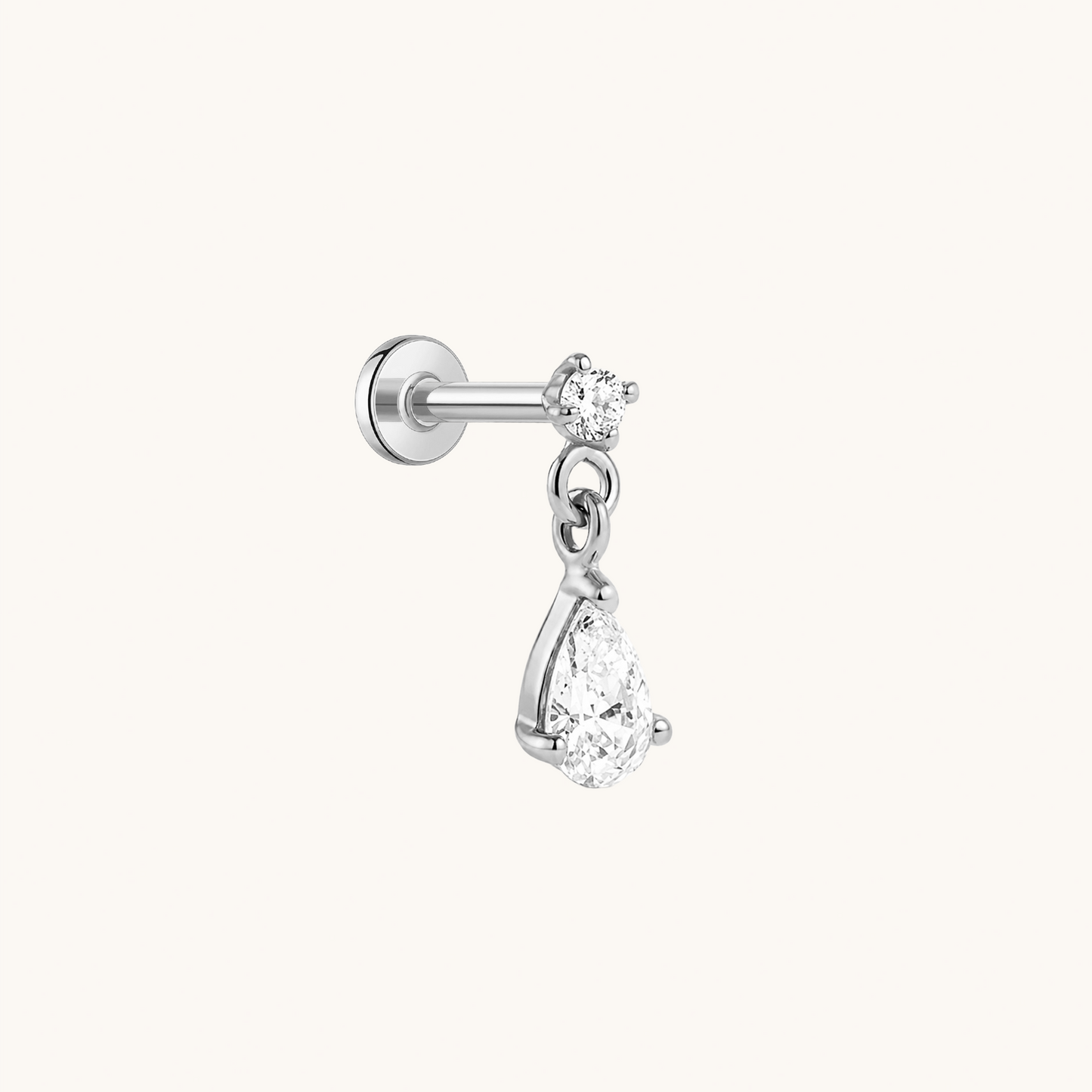 Lumi Drop Flatback Earring