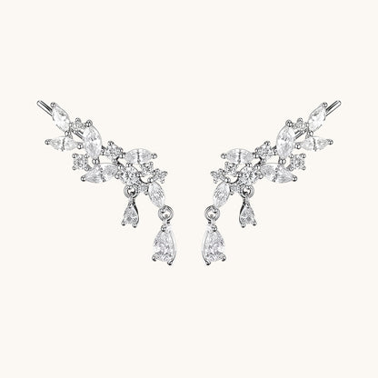 Gold-plated 925 sterling silver Luxe Vine Ear Climbers