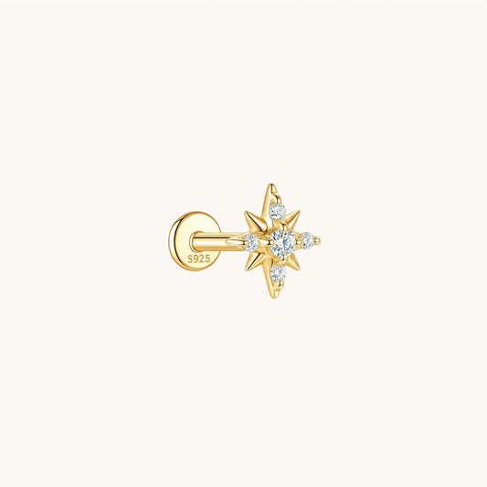 Cosmic Bloom Flatback Earring - A Pierce of Life