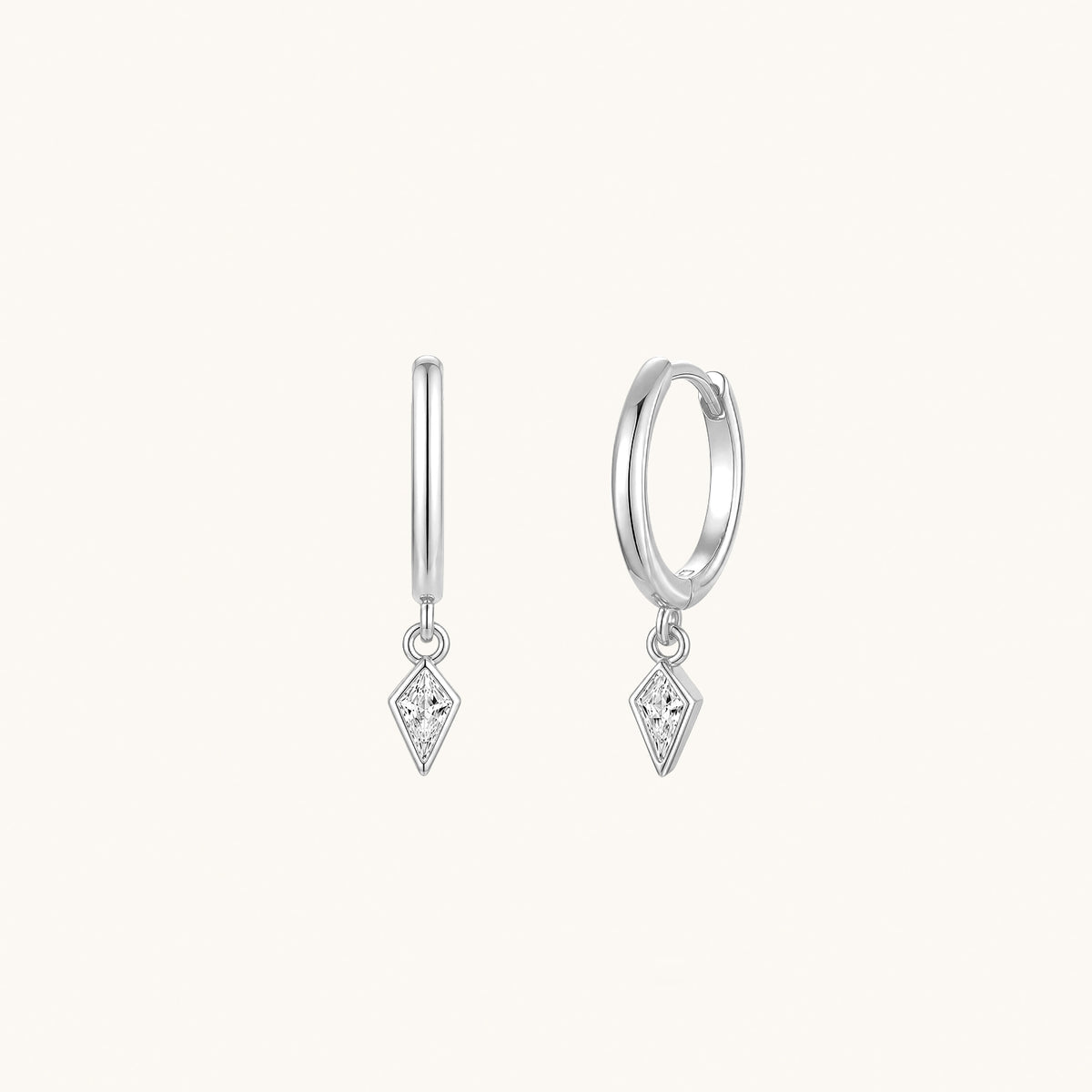 Prism Drop Hoop Earrings