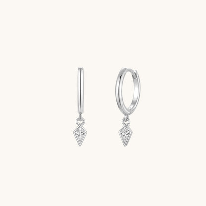 Prism Drop Hoop Earrings