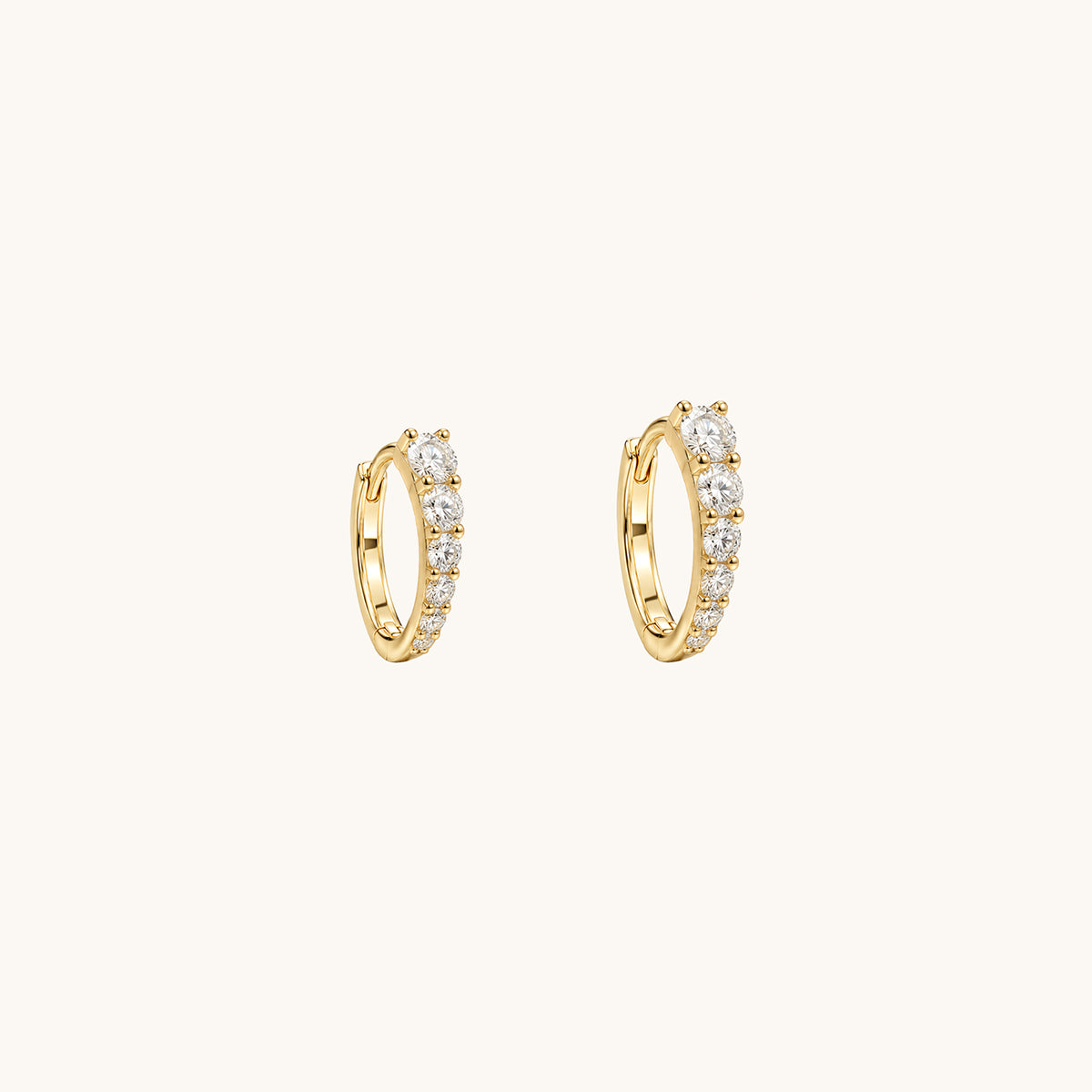 Rodin’s Curve Moissanite Hoops