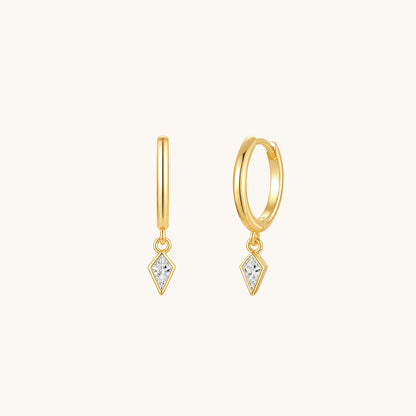 Prism Drop Hoop Earrings