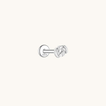 Rodin’s Embrace Moissanite Flatback Earring
