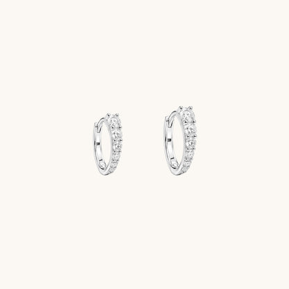 Rodin’s Curve Moissanite Hoops