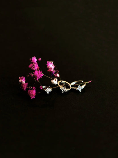 Gold-plated 925 sterling silver Lucky Clover Clicker