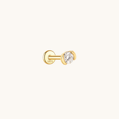 Rodin’s Embrace Moissanite Flatback Earring