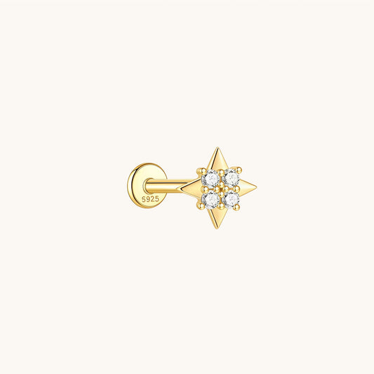 Nova Bloom Flatback Earring - A Pierce of Life