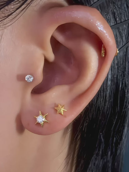 Stardust Flatback Earring