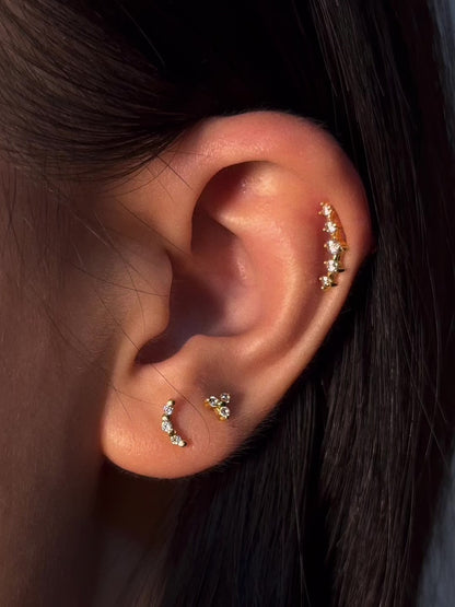 Trinity Flatback Earring