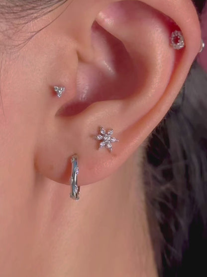Nova Loop Flatback Earring