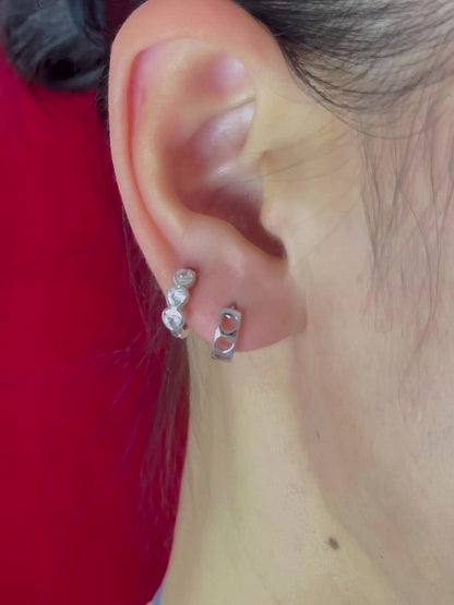 Airy Love Huggie Hoops