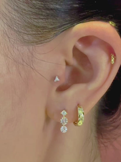 Mini Link Chain Flatback Earring