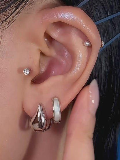Teardrop Hoop Earrings