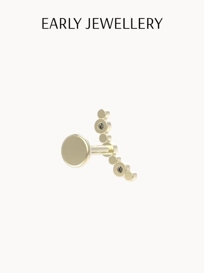 Curve Flatback Earring