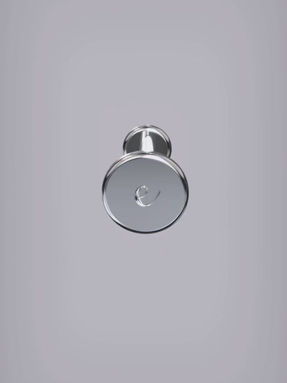 Customised Silver Round Flatback Earring