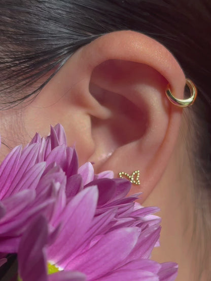 Lacewing Flatback Earring