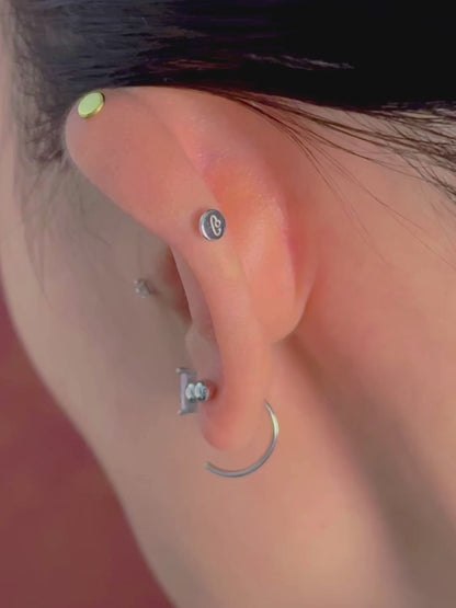 Double Ball Flatback Earring