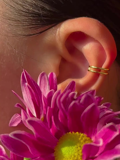 Golden Jade Leaf Flatback Earring