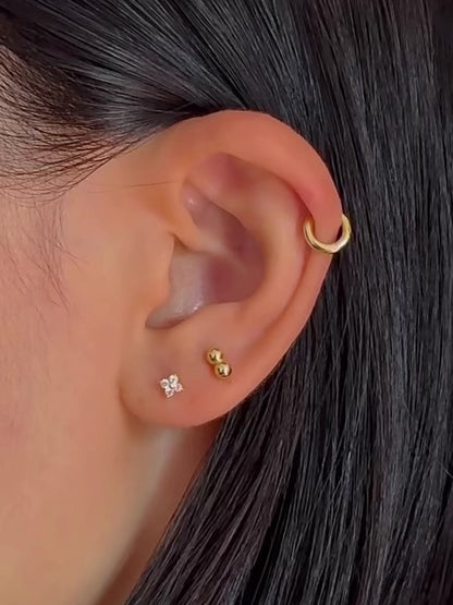Floral Flatback Earring