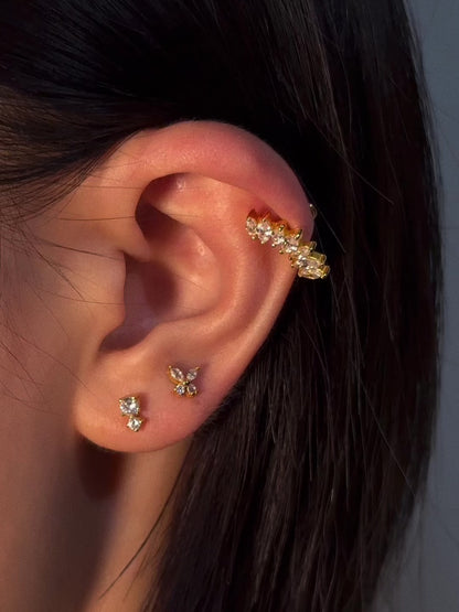 Marquise Curve Flatback Earring