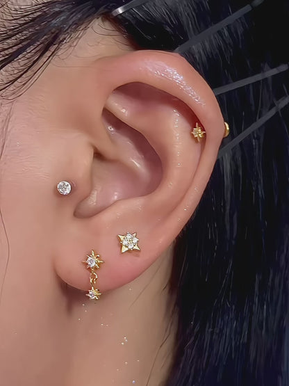 Nova Bloom Flatback Earring