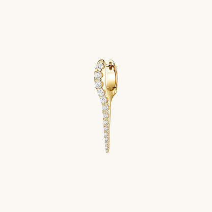 Razor Fang Pavé Hoops