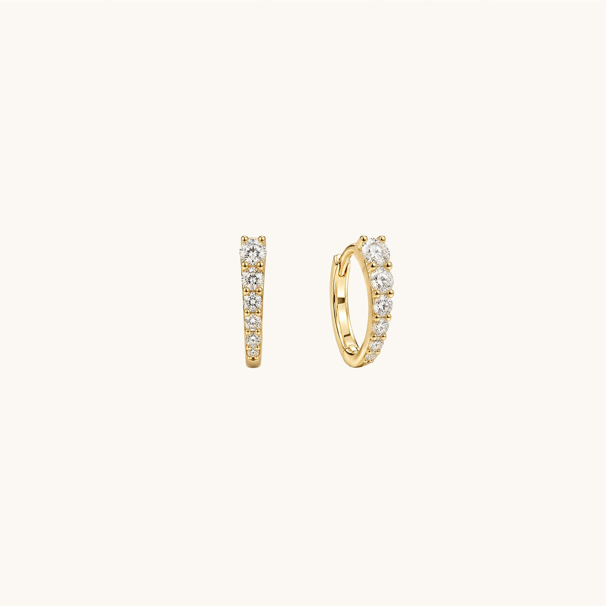 Rodin’s Curve Moissanite Hoops - A Pierce of Life