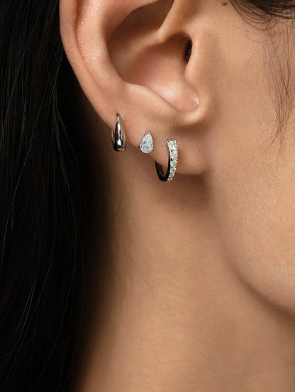 Rodin’s Curve Moissanite Hoops - A Pierce of Life