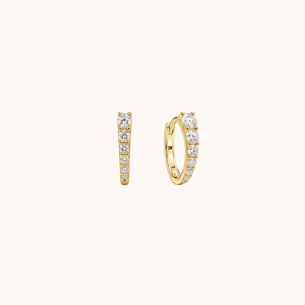 Rodin’s Curve Moissanite Hoops - A Pierce of Life