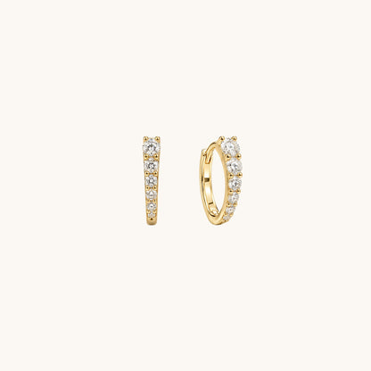 Rodin’s Curve Moissanite Hoops - A Pierce of Life