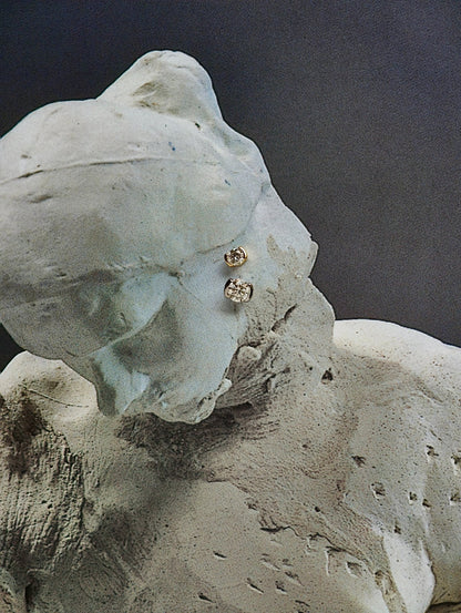 Rodin’s Embrace Moissanite Flatback Earring - A Pierce of Life